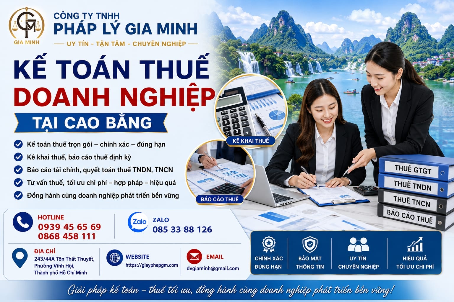 Kế toán thuế doanh nghiệp tại Cao Bằng