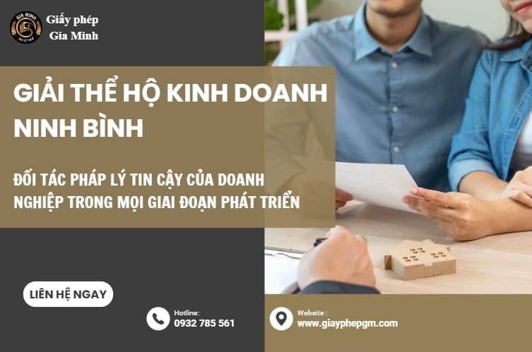 Giải thể hộ kinh doanh Ninh Bình - Hướng dẫn thủ tục chi tiết mới nhất 5 Giải thể hộ kinh doanh Ninh Bình
