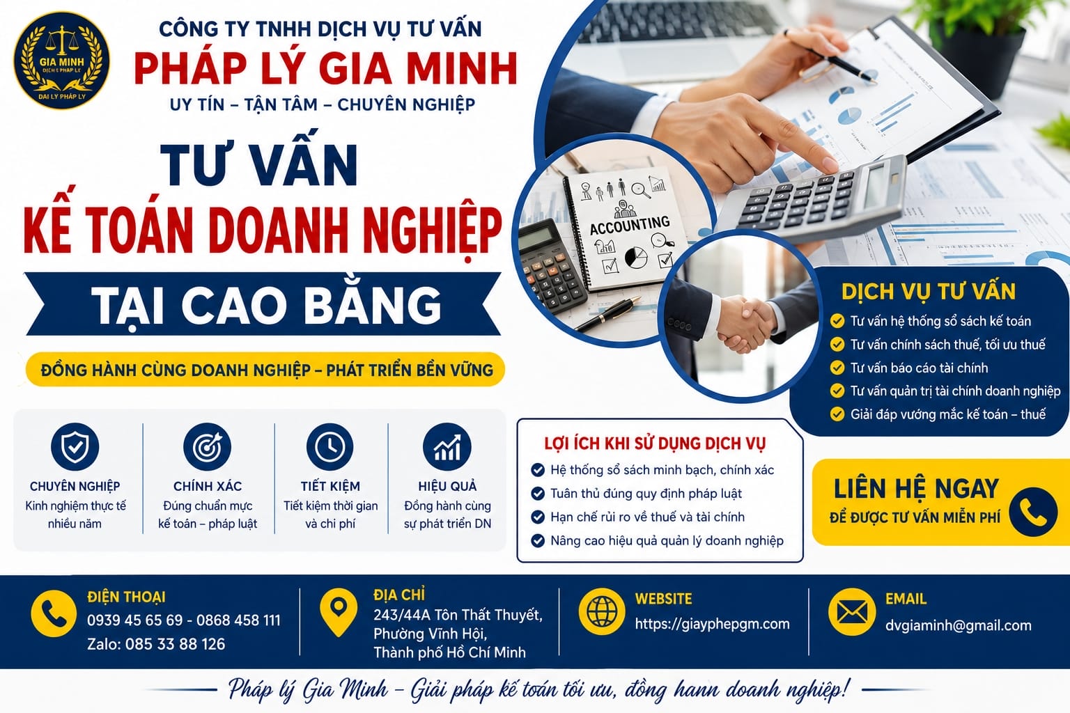 Tư vấn kế toán doanh nghiệp tại Cao Bằng