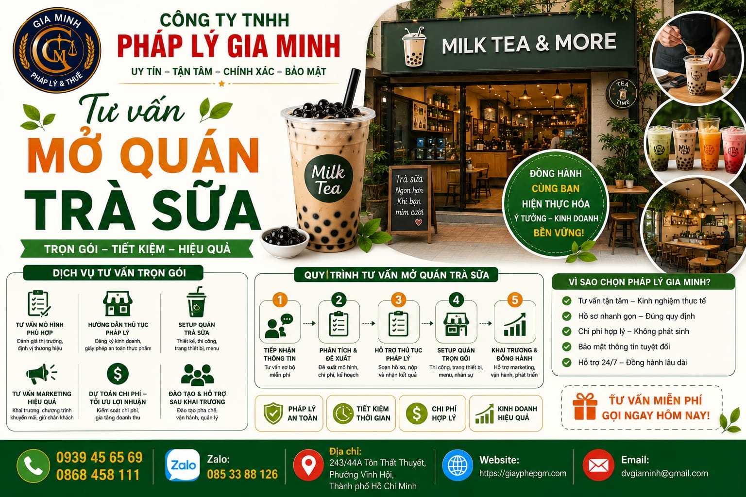 Tư vấn mở quán trà sữa