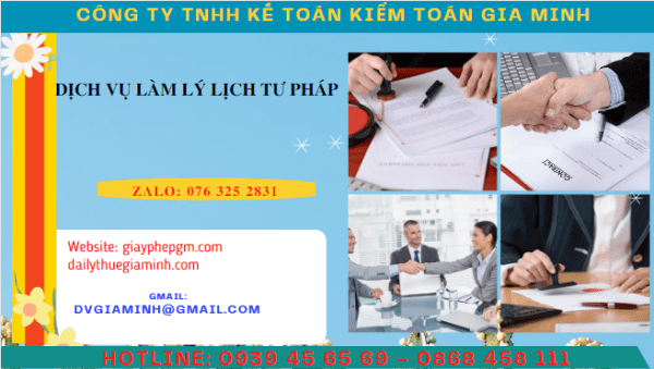 Dịch vụ làm lý lịch tư pháp nhanh số 1 và số 2 6 Dịch vụ làm hồ sơ cấp phiếu lý lịch tư pháp số 1 và 2