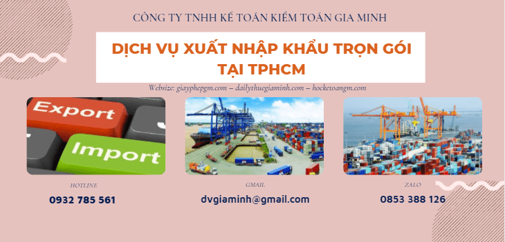 DỊCH VỤ XUẤT NHẬP KHẨU TRỌN GÓI TẠI TPHCM 1 Dịch vụ khai báo hải quan trọn gói tại TPHCM