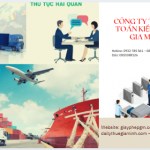 Dịch vụ hải quan trọn gói khai báo hải quan TPHCM giá rẻ 16 Hồ sơ thủ tục khai báo hải quan tại TPHCM