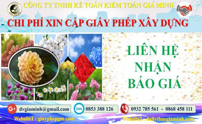 Bảng giá dịch vụ xin giấy phép xây dựng Huyện Cần Giờ