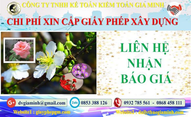 Bảng giá dịch vụ xin giấy phép xây dựng Huyện Củ Chi