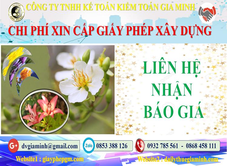 Bảng giá dịch vụ xin giấy phép xây dựng Huyện Phong Điền