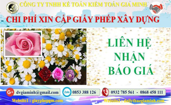 Bảng giá dịch vụ xin giấy phép xây dựng Huyện Phúc Thọ