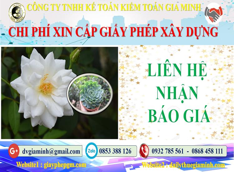 Bảng giá dịch vụ xin giấy phép xây dựng Huyện Thanh Oai