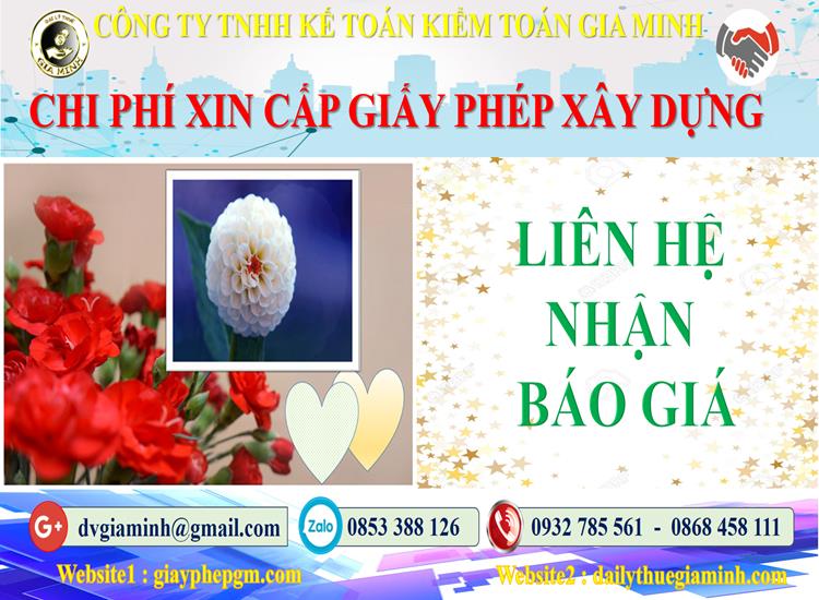 Bảng giá dịch vụ xin giấy phép xây dựng Huyện Từ Liêm