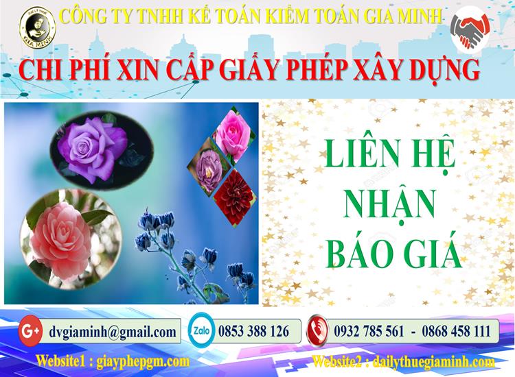 Bảng giá dịch vụ xin giấy phép xây dựng Quận 6