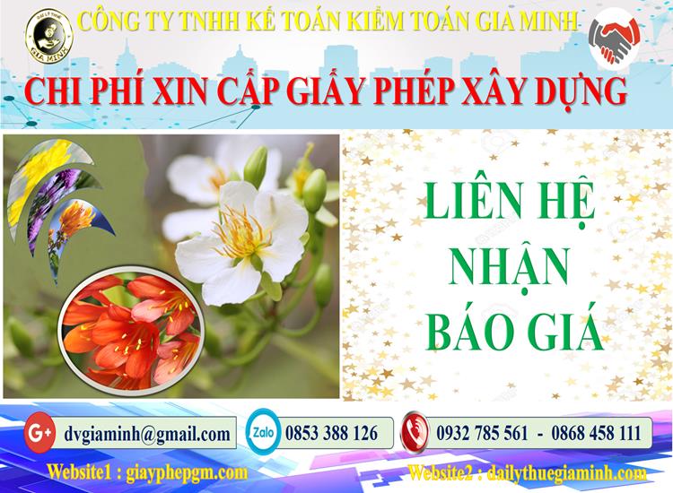 Bảng giá dịch vụ xin giấy phép xây dựng Quận Bắc Từ Liêm