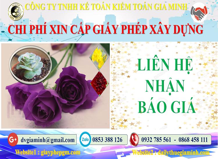 Bảng giá dịch vụ xin giấy phép xây dựng Quận Bình Tân