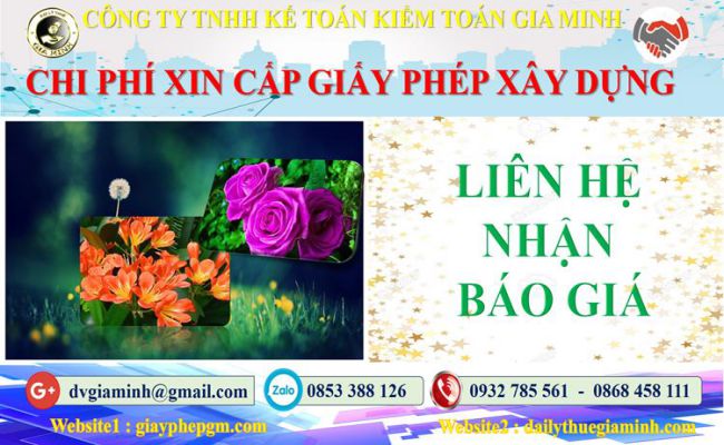 Bảng giá dịch vụ xin giấy phép xây dựng Quận Nam Từ Liêm
