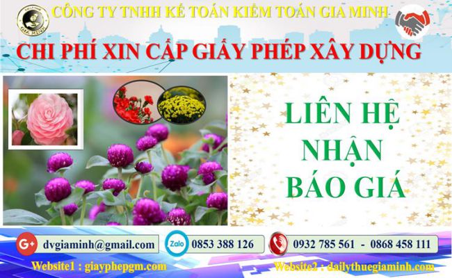 Bảng giá dịch vụ xin giấy phép xây dựng Quận Thốt Nốt