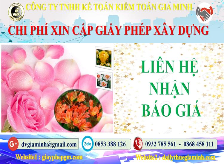 Bảng giá dịch vụ xin giấy phép xây dựng TP Hà Nội