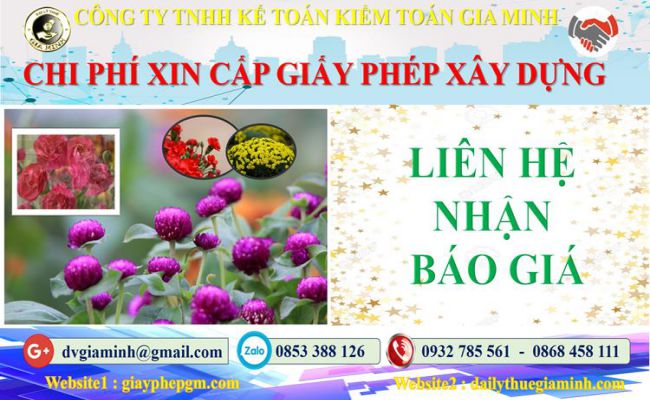 Bảng giá dịch vụ xin giấy phép xây dựng TP Hồ Chí Minh