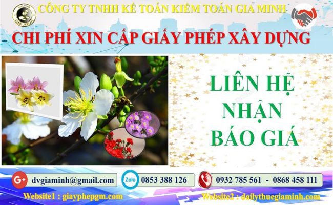 Bảng giá dịch vụ xin giấy phép xây dựng TT Huế