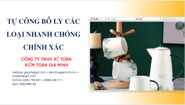 Các chỉ tiêu công bố ly các loại nhanh chóng chính xác 