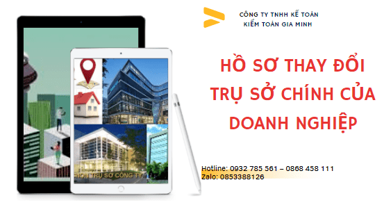 Hồ sơ thay đổi trụ sở chính của doanh nghiệp 4 Công bố thay đổi trụ sở chính của doanh nghiệp