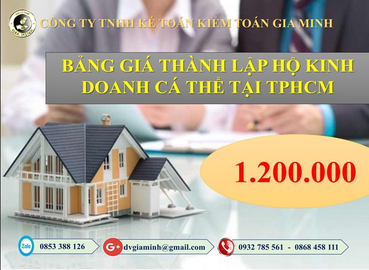 Dịch vụ tư vấn thành lập hộ kinh doanh cá thể tại TPHCM – Hỗ trợ trọn gói, nhanh chóng và tiết kiệm 7 Bảng giá thành lập hộ kinh doanh cá thể tại TPHCM