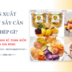 Cở sản xuất trái cây sấy cần giấy phép gì? 3 Điều kiện khi xin giấy phép cho cơ sở sản xuất trái cây sấy dẻo