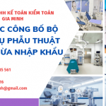 Thủ tục công bố bộ dụng cụ phẫu thuật ruột thừa nhập khẩu 3 hướng dẫn công bố bộ dụng cụ phẫu thuật ruột thừa nhập khẩu