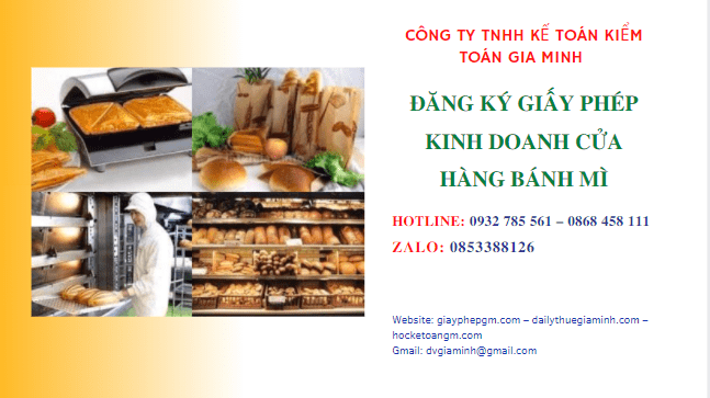 Đăng ký giấy phép kinh doanh cửa hàng bánh mì 5 Hướng dẫn Đăng ký giấy phép kinh doanh cửa hàng bánh mì