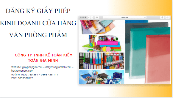 Đăng ký giấy phép kinh doanh cửa hàng văn phòng phẩm 5 Hướng dẫn Đăng ký giấy phép kinh doanh cửa hàng văn phòng phẩm