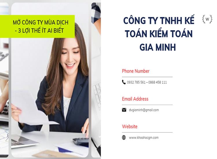 MỞ CÔNG TY MÙA DỊCH - 3 LỢI THẾ ÍT AI BIẾT