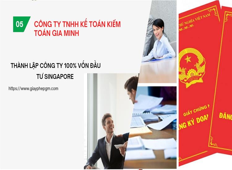 Thành lập công ty 100% vốn đầu tư Singapore 6 Thành lập công ty 100% vốn đầu tư Singapore là gì?