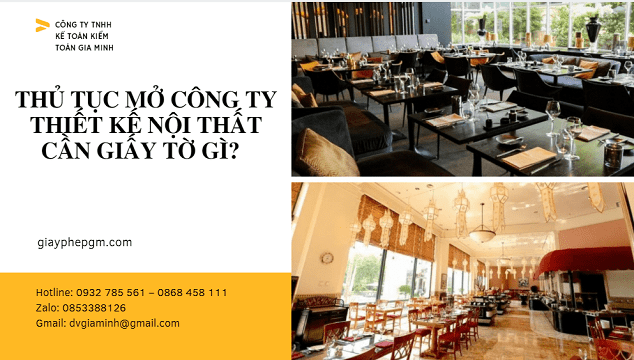 Thành lập công ty thiết kế nội thất