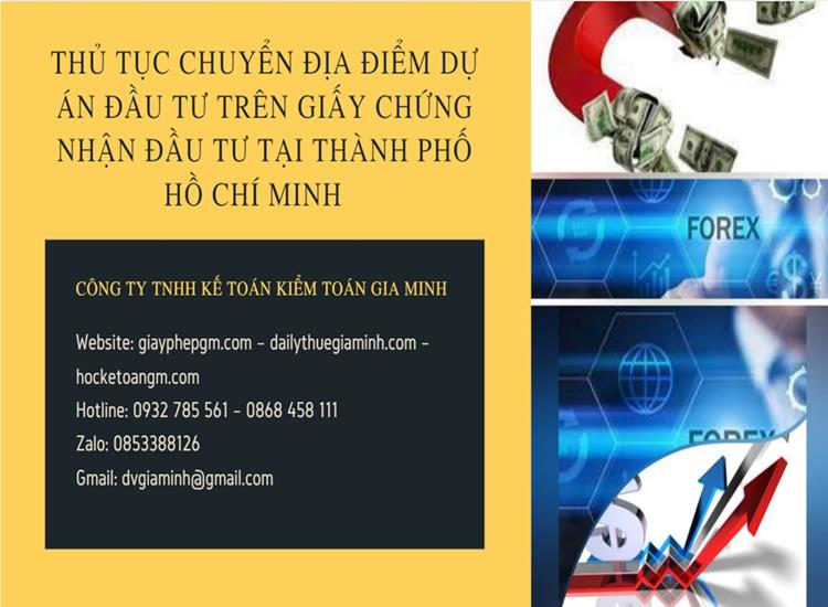 Thủ tục chuyển địa điểm dự án đầu tư trên giấy chứng nhận đầu tư tại Thành phố Hồ Chí Minh – Hướng dẫn mới nhất 2025 5 quá trình chuyển địa điểm dự án đầu tư trên giấy chứng nhận đầu tư tại thành phố hồ chí minh
