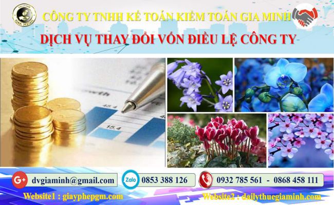 Dịch vụ thay đổi vốn điều lệ công ty tại Huyện Đan Phượng 4 Thủ tục thay đổi vốn điều lệ công ty tại Huyện Đan Phượng