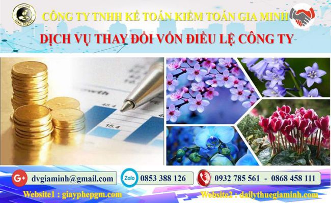 Dịch vụ thay đổi vốn điều lệ công ty tại Huyện Hoài Đức 4 Thủ tục thay đổi vốn điều lệ công ty tại Huyện Hoài Đức