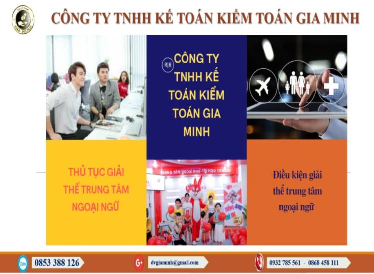 Hướng dẫn giải thể trung tâm ngoại ngữ
