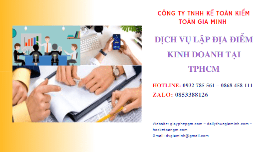 Thủ tục lập địa điểm kinh doanh 