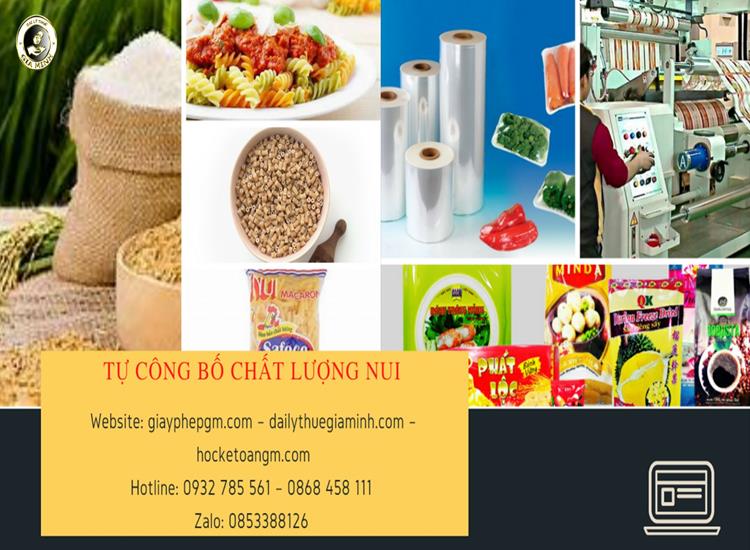 Tự công bố chất lượng nui 5 TRÌNH TỰ CÔNG BỐ CHẤT LƯỢNG NUI