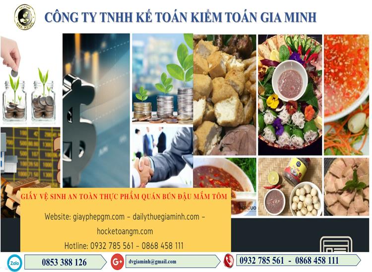 Xin giấy vệ sinh an toàn thực phẩm quán bún đậu mắm tôm 9 xin giấy vệ sinh ATTP quán bún đậu mắm tôm