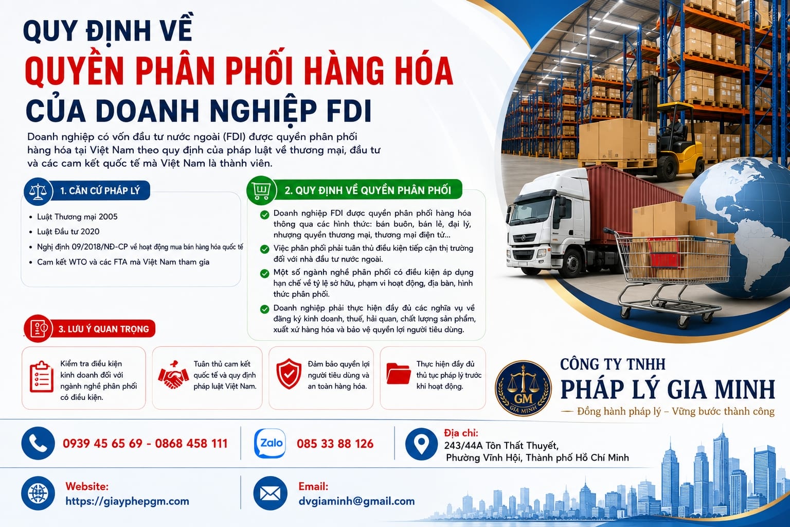 Quy định về quyền phân phối hàng hóa của doanh nghiệp FDI