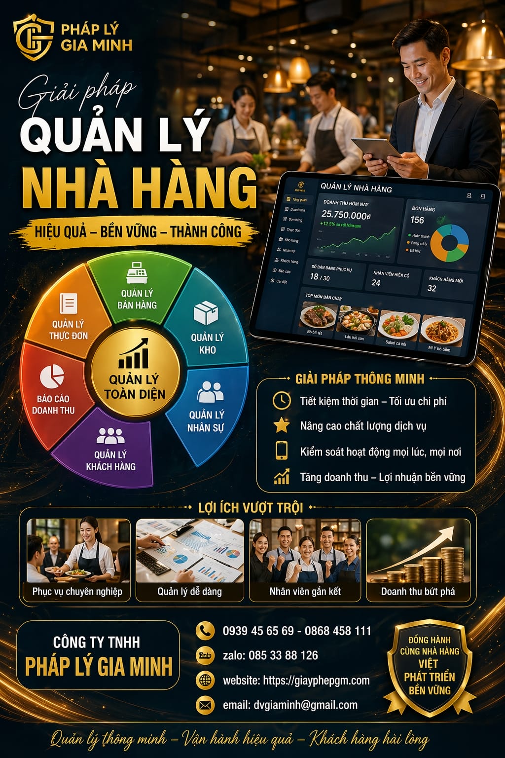 Điều kiện mở nhà hàng cần những gì