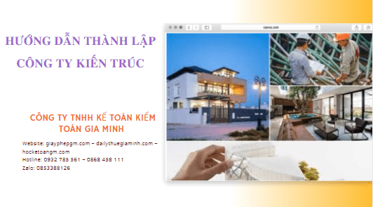 Chi phí thành lập công ty kiến trúc