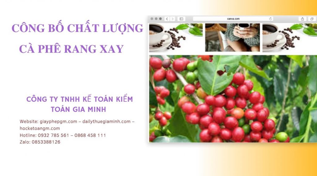 Công bố chất lượng cà phê rang xay nhanh chóng 4 Công bố chất lượng cà phê rang xay nhanh chóng