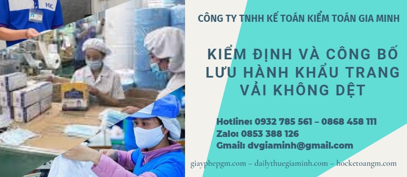 Kiểm định và công bố lưu hành khẩu trang vải không dệt 4 Công bố lưu hành khẩu trang vải không dệt