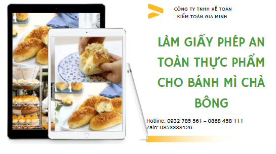 Xin giấy phép an toàn thực phẩm cho bánh mì chà bông 4 Xin giấy phép an toàn thực phẩm cho bánh mì chà bông