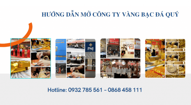 Đăng ký mở công ty vàng bạc đá quý