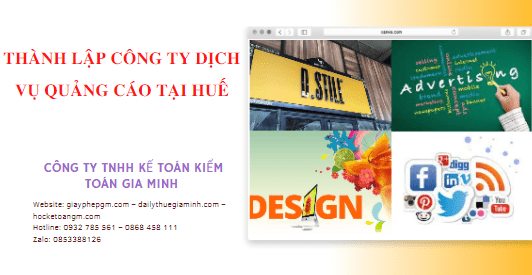 Đăng ký thành lập công ty dịch vụ quảng cáo tại Huế