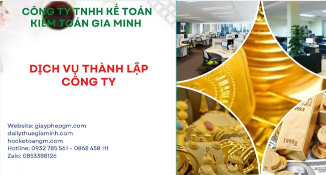 Đăng ký thành lập công ty vàng bạc tại Huyện Phú Xuyên