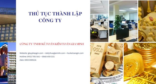 Đăng ký thành lập công ty vàng bạc tại Huyện Thạch Thất