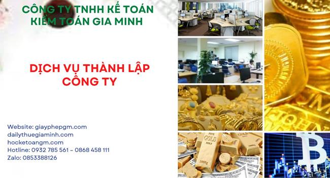 Đăng ký thành lập công ty vàng bạc tại Quận 5