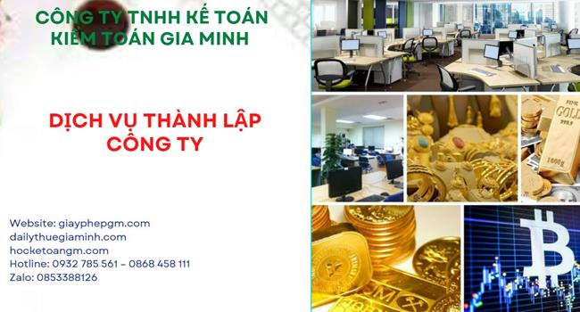 Đăng ký thành lập công ty vàng bạc tại Quận 6